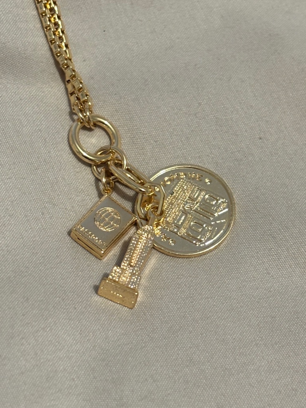 Anthropologie coin charm necklace